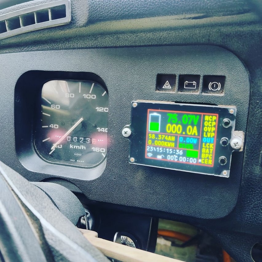 Tablero personalizado del Fusca eléctrico